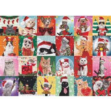 Bboldin® Christmas Cat Jigsaw Puzzles 1000 Pieces